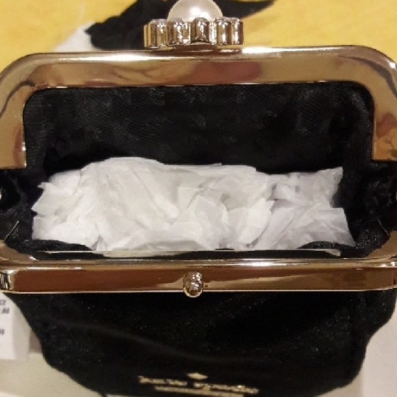 Kate Spade black velvet coin purse👑 - Picture 5 of 5